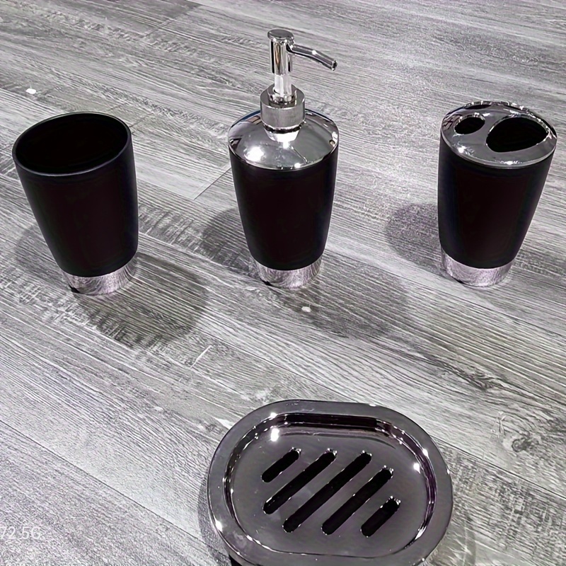 Simple Bathroom Accessory Set Including Trash Toilet Brush - Temu Canada