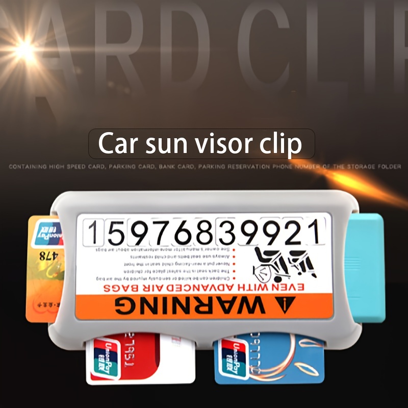 Neue Auto Parkticket Clip Multifunktions Kartenhalter