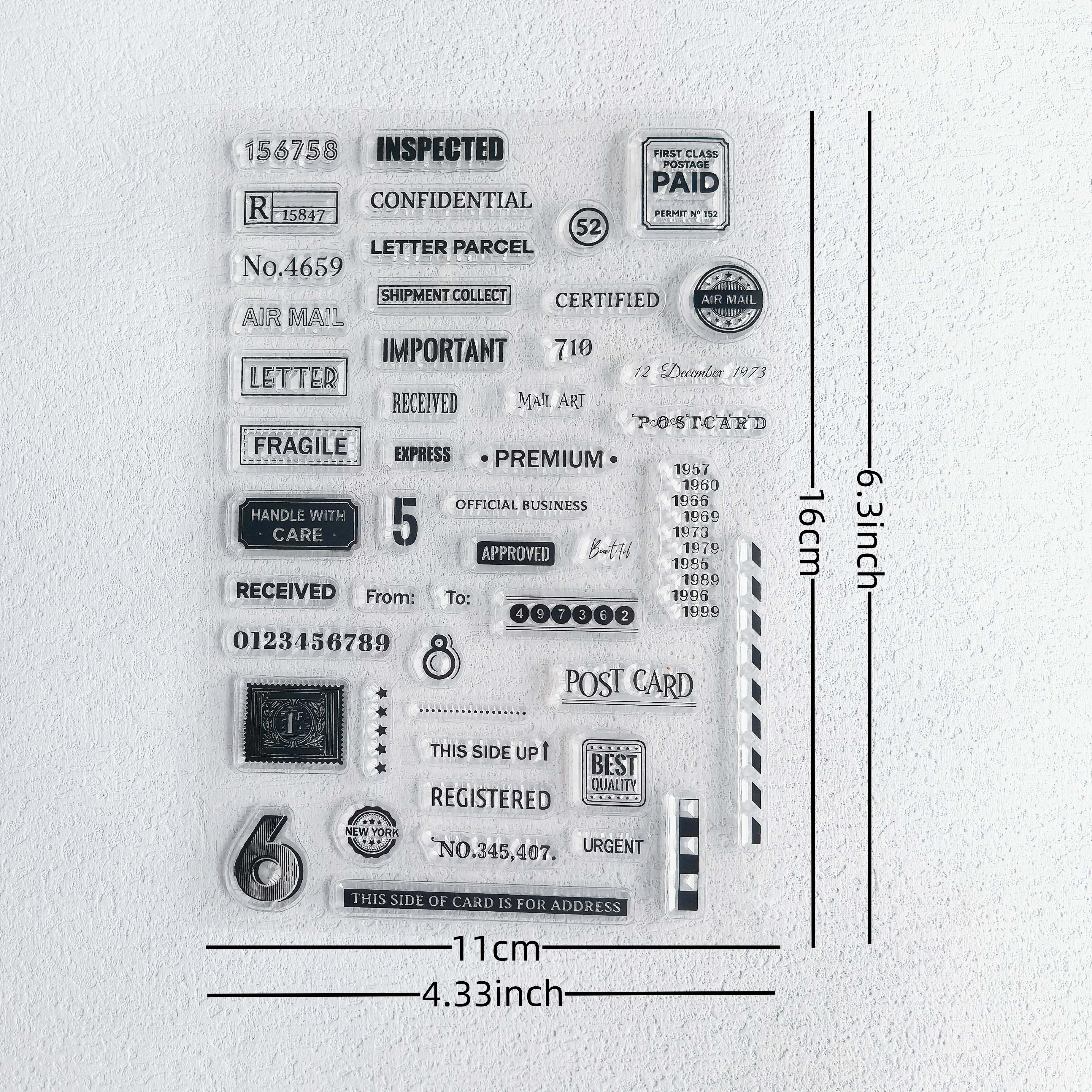 

Retro Transparent Stamp Seal Silicone Transparent Stamp, Used For Card Making Diy Scrapbook Photo Diary Album Decoration