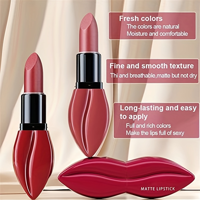 Matte Velvet Gloss 10 Colors Long Lasting Moisturizing Waterproof Gift For Women