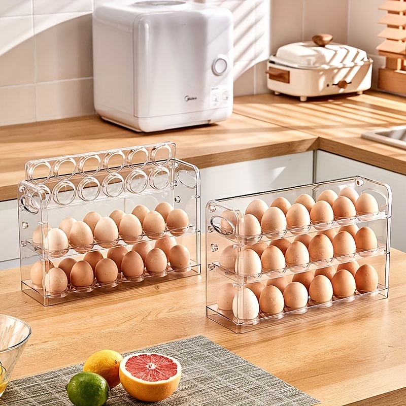 1 Contenedor Huevos Refrigerador Organizador Refrigerador - Temu