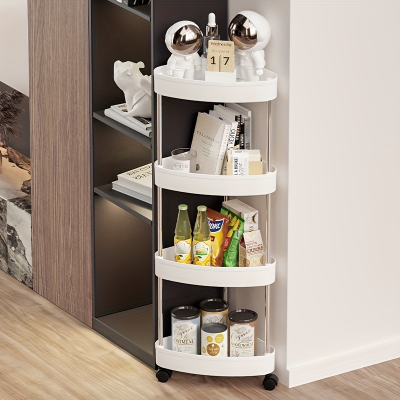 Multifunctional Wall Corner Shelf With Wheels Perfect For - Temu