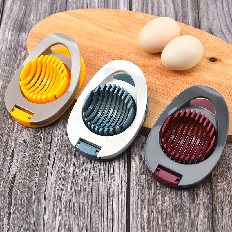 3-in-1 Egg Slicer, Multi-Function Fancy Egg Cutter, Stainless