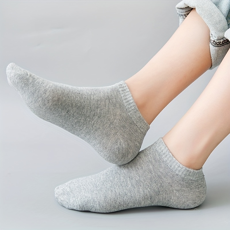 Douhoow 10 Pairs Women Ankle Socks Summer Ultra-thin Mesh Socks See Through  Socks 