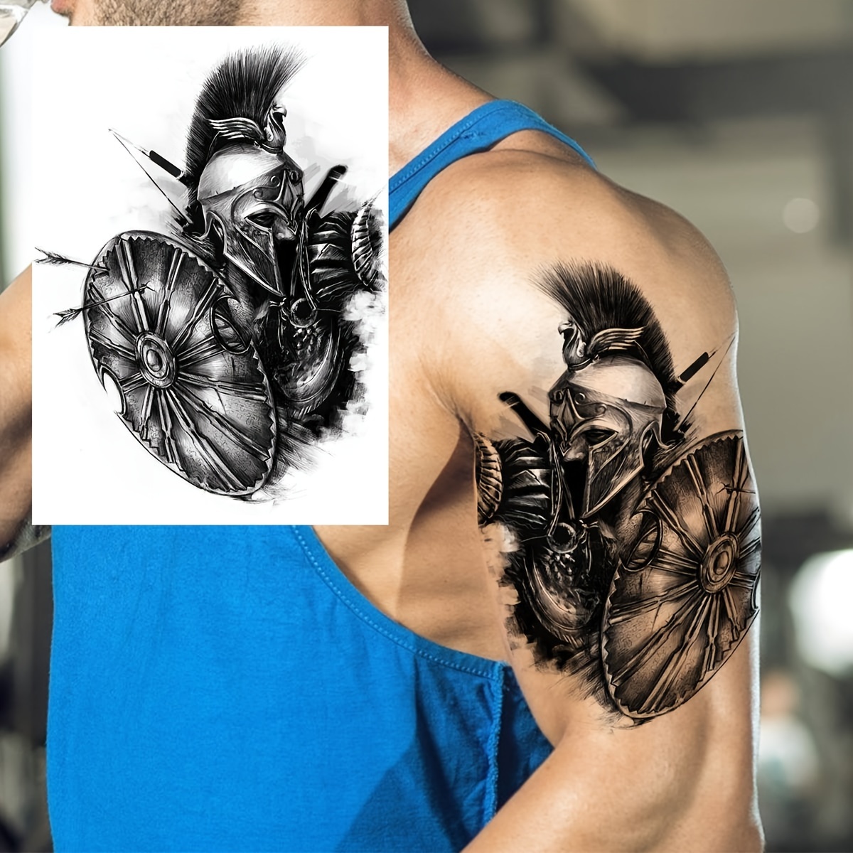 Tatuajes De Brazo Para Hombres Manga Completa Brazo Tattoo 6 Diseños  Temporales