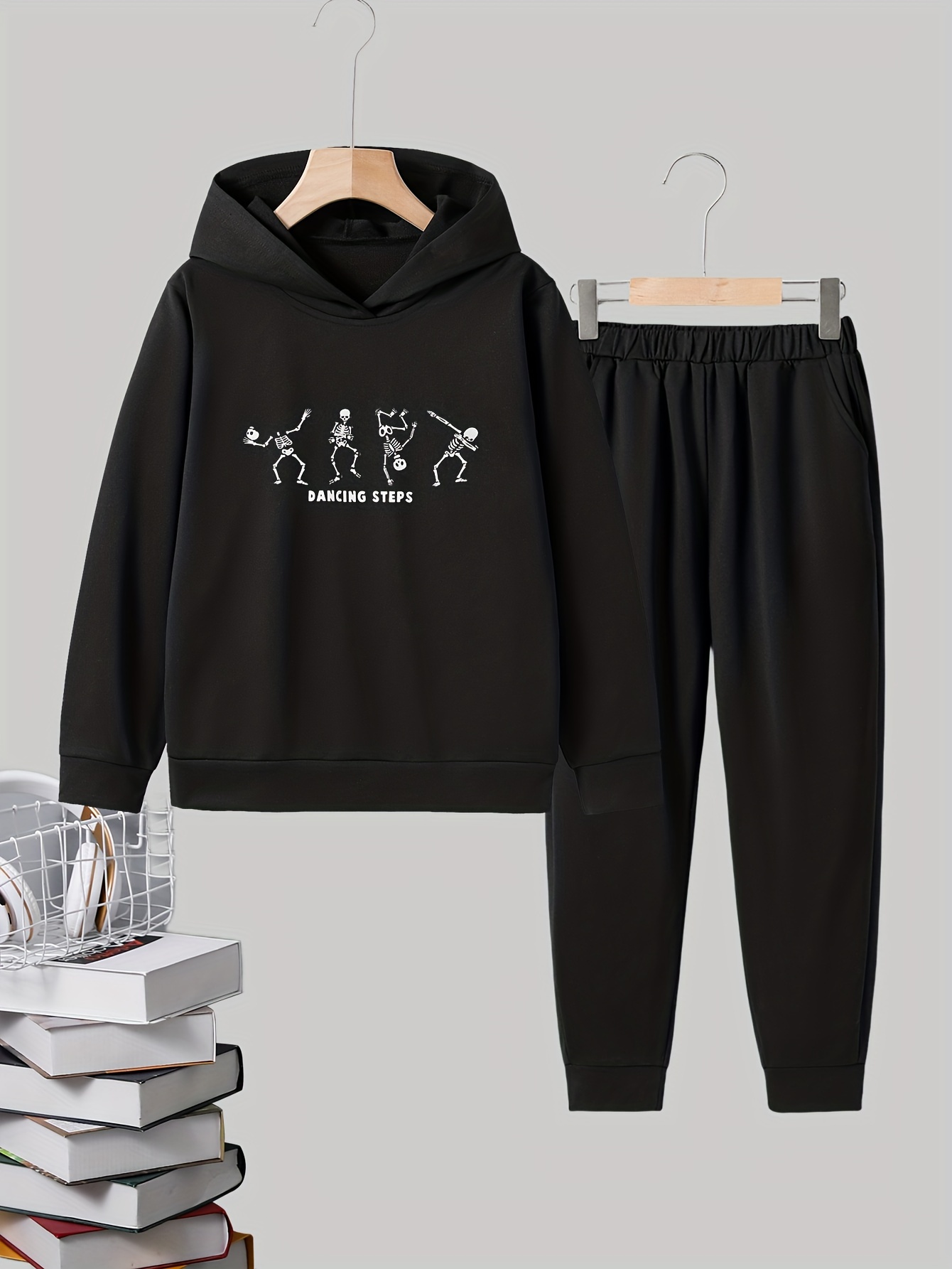 Womens BTS Sweatsuit Pullover Hoodie Sweatpants Long Sleeve