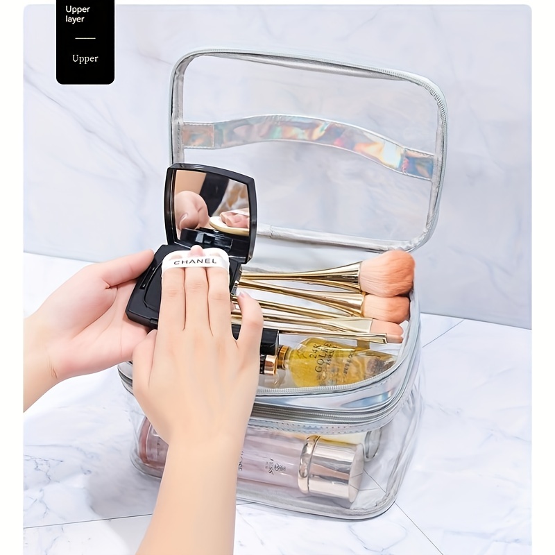 Chanel clear makeup bag