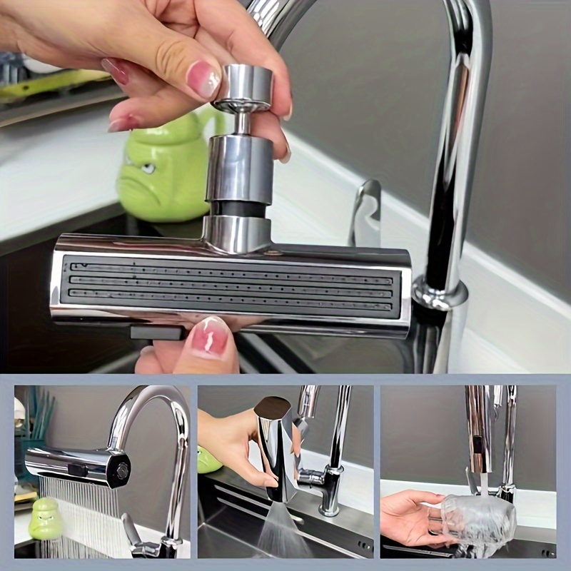 1pc Universal Kitchen Faucet Filter With Splash-Proof Sprayer Head, Small  Universal Water Filter, Tap Splash-Proof Head, Suitable For Extender Type  Of Water Tap