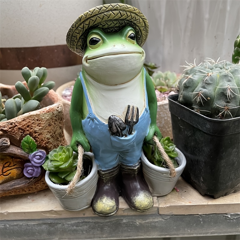 Funny Frogs Garden Statue Frog Yard Decor Garden Animal - Temu New Zealand