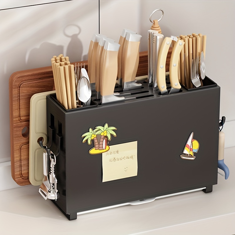 Knife Storage Rack Knife Holder Multifunctional Kitchen - Temu