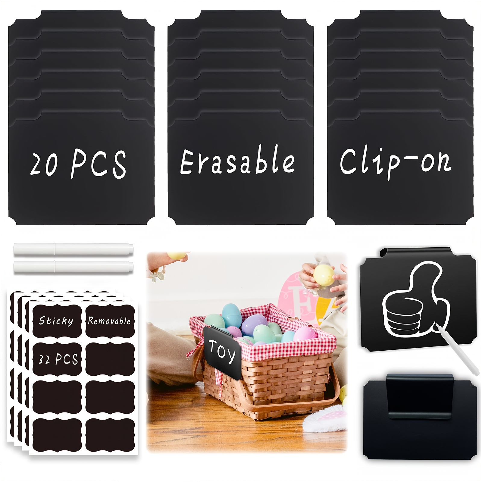 30 Labels Chalkboard Labels For Organizing, Chalkboard Stickers , Chalk  Labels For Containers, Pantry Labels For Storage Bins, Removable Chalkboard