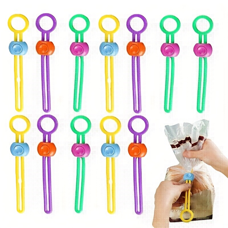 Multicolor Snack Bags Sealing Clips, Cable Ties Air Tight Seal Sealing  Tools, For Home