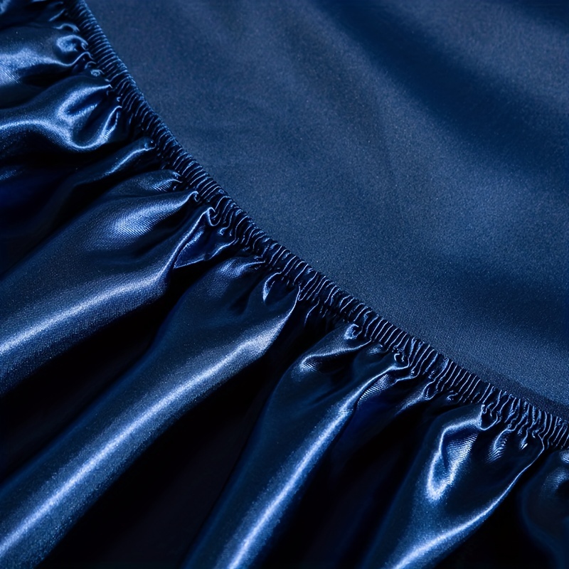 Navy blue hotsell satin pillowcases