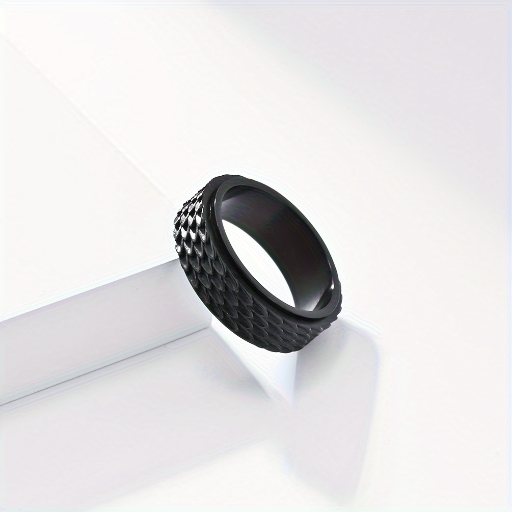 1pc mens retro cool rotating ring punk stainless steel ring with   Product details 5