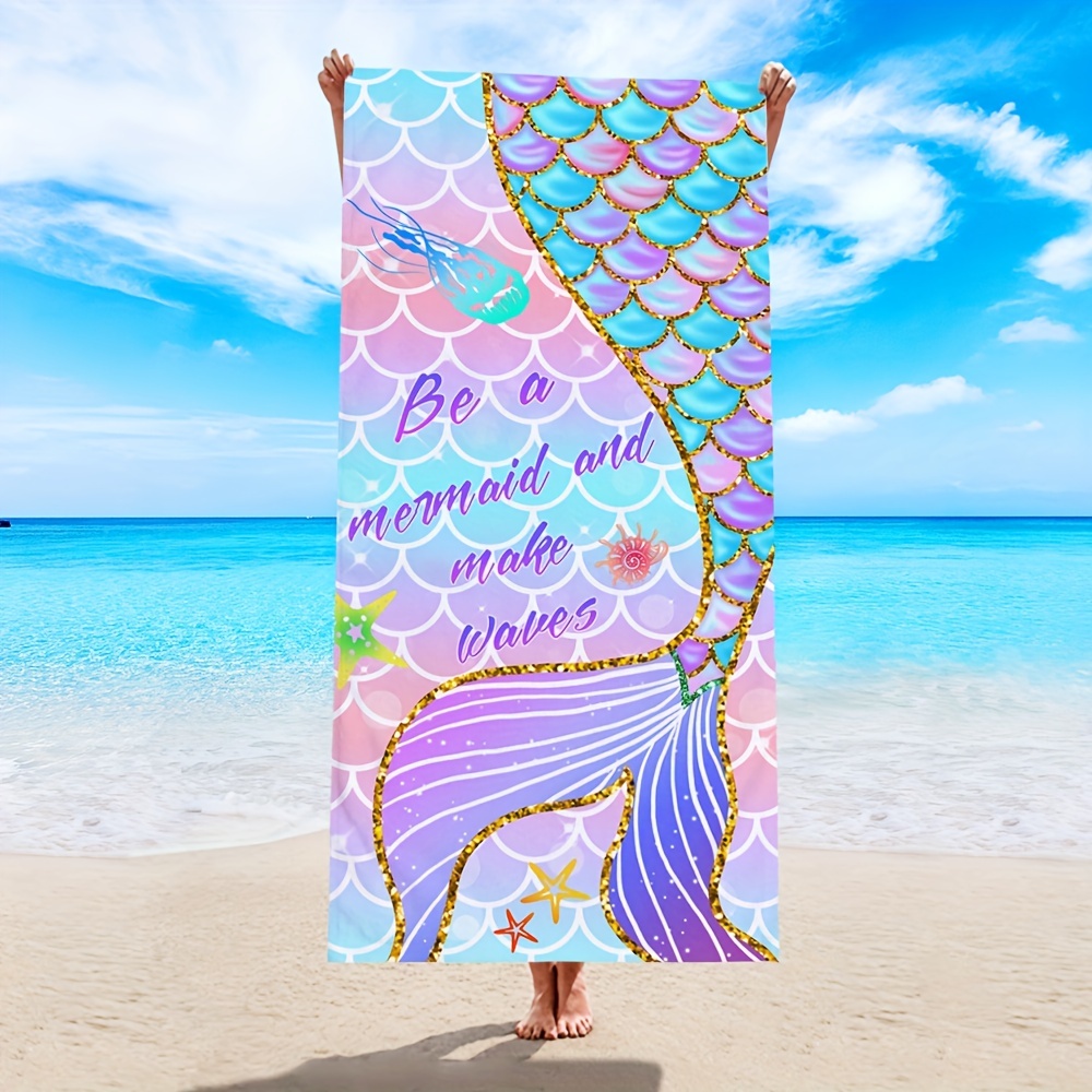 Toalla Playa Microfibra Sandía-Estilo económico con diseño dinámico Color  Azul Medidas 90x170cm