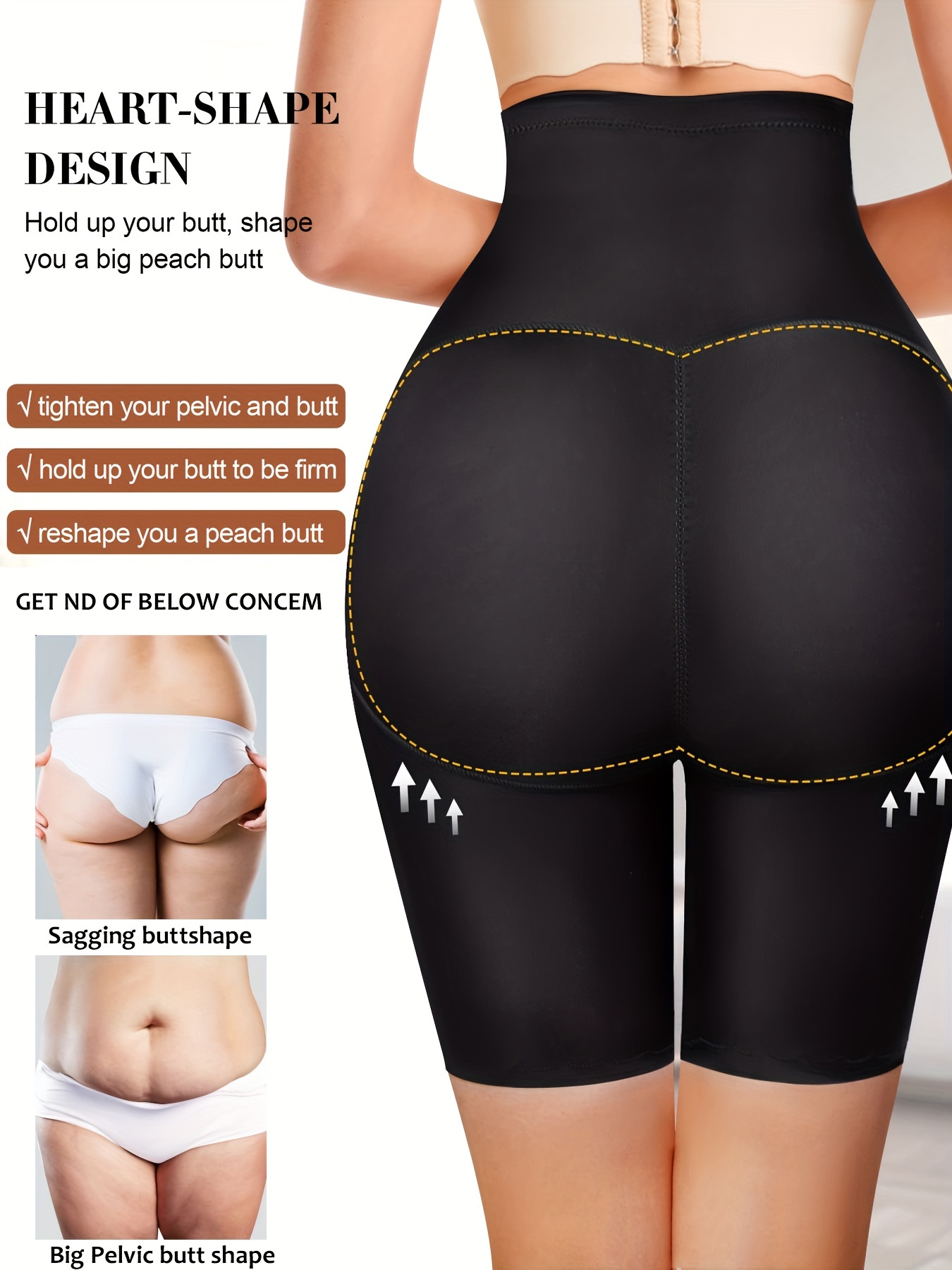 High Waist Shaping Shorts Tummy Control Compression Shorts - Temu