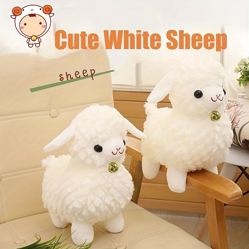 Stuffed Animal Sheep Soft Cute Lamb Plush Doll Sheep Play Toys, White  Birthday Christmas Gift For Kids Baby Little Girl Boy