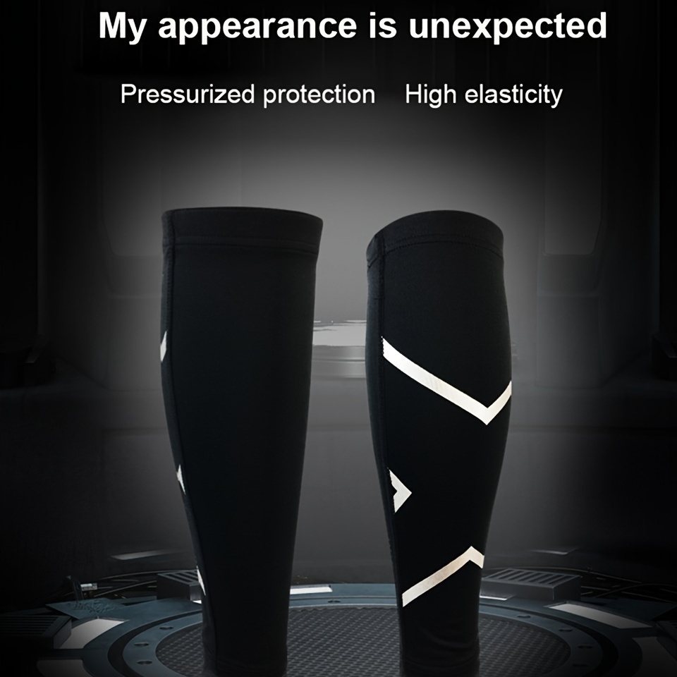 High Elastic Compression Calf Sleeve Reflective Design - Temu