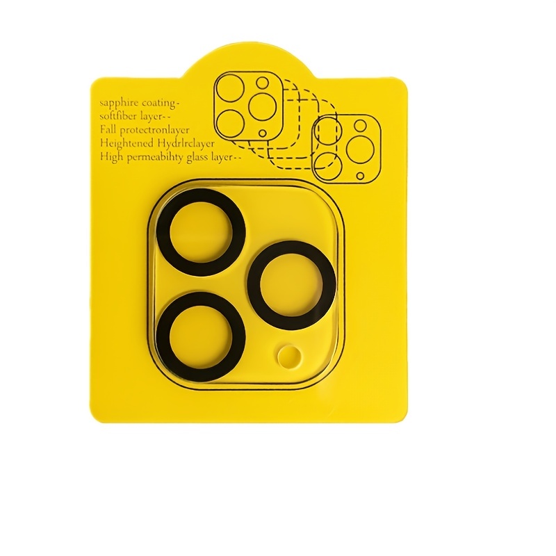 Protection Lentille iPhone 14/Plus - Verre Trempé 3D Jaune