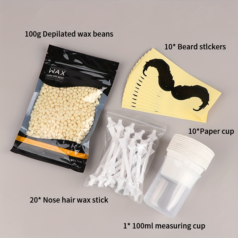 Professional Nose Wax Kit 100g Wax 20 Applicators. Nose and Ear quick and  easy Hair Removal