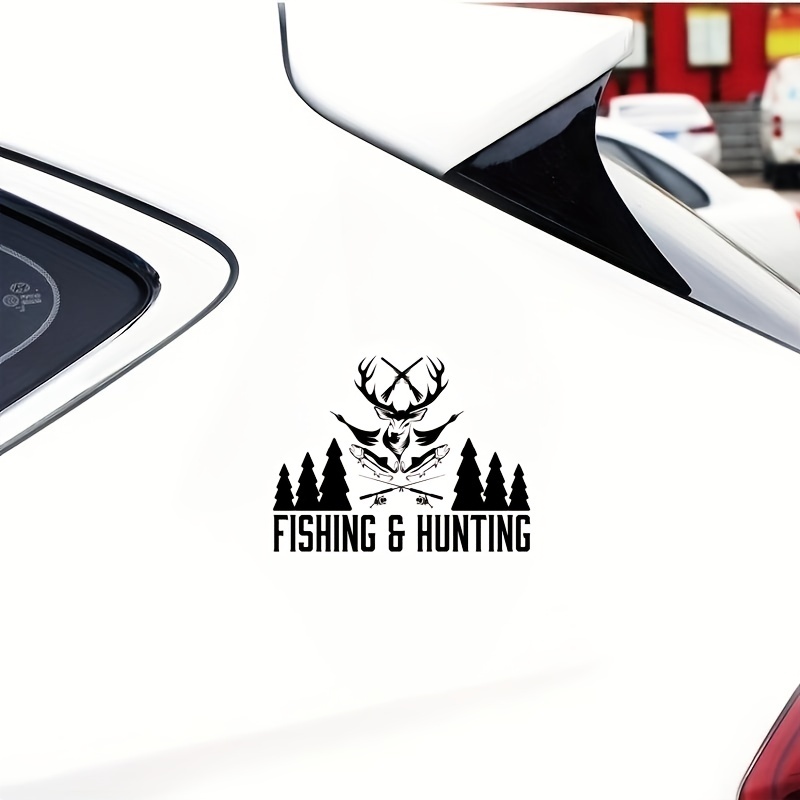 Fishing Hunting Car Stickers Car Reflective Field Sports - Temu
