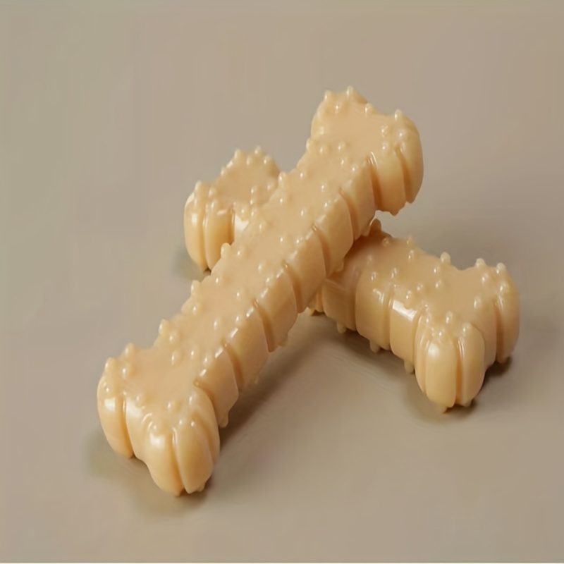 

Durable Peanut-flavored Nylon Dog Chew Toy - Interactive Bone-shaped Molar For Your Furry Friend!