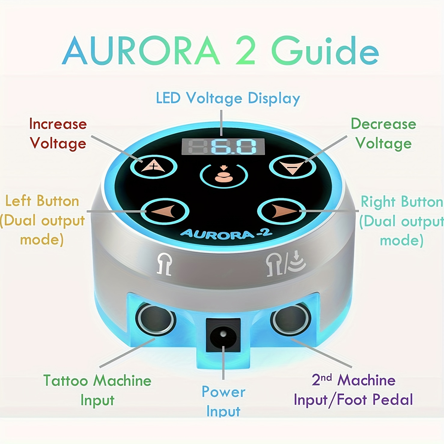 店長大暴走！クリアランスSALE タトゥーマシーン AURORA-2 アート用品