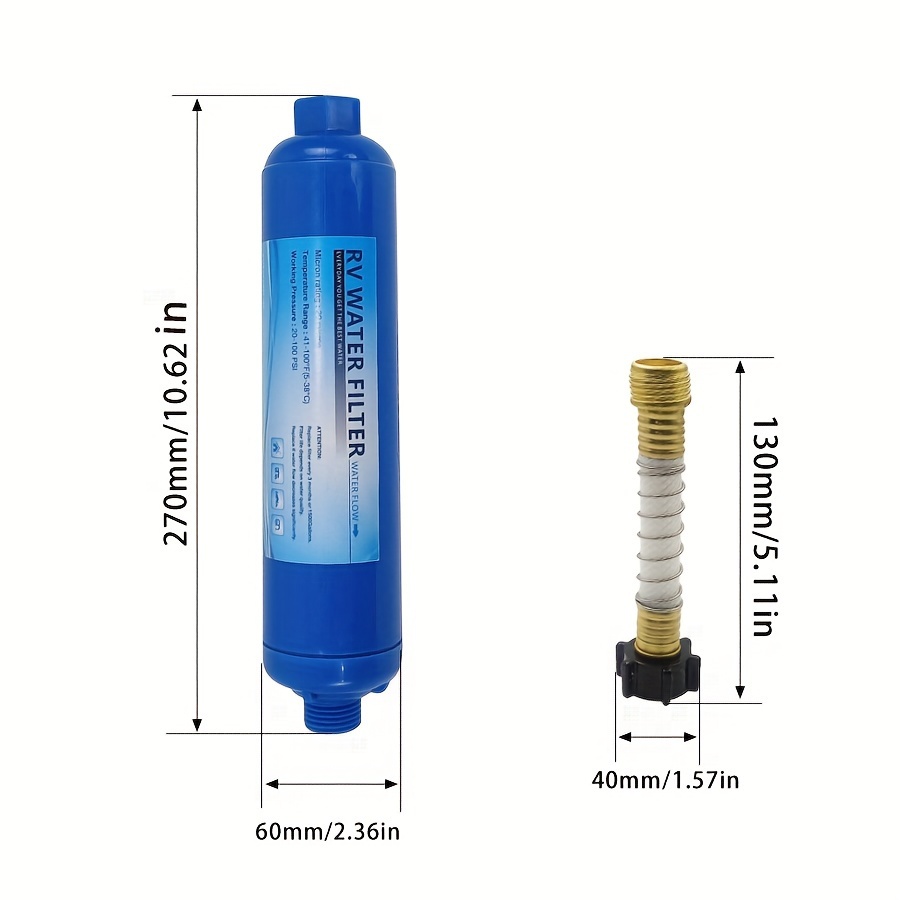 Rv Water Filter Hose Protector inline Water Filter - Temu