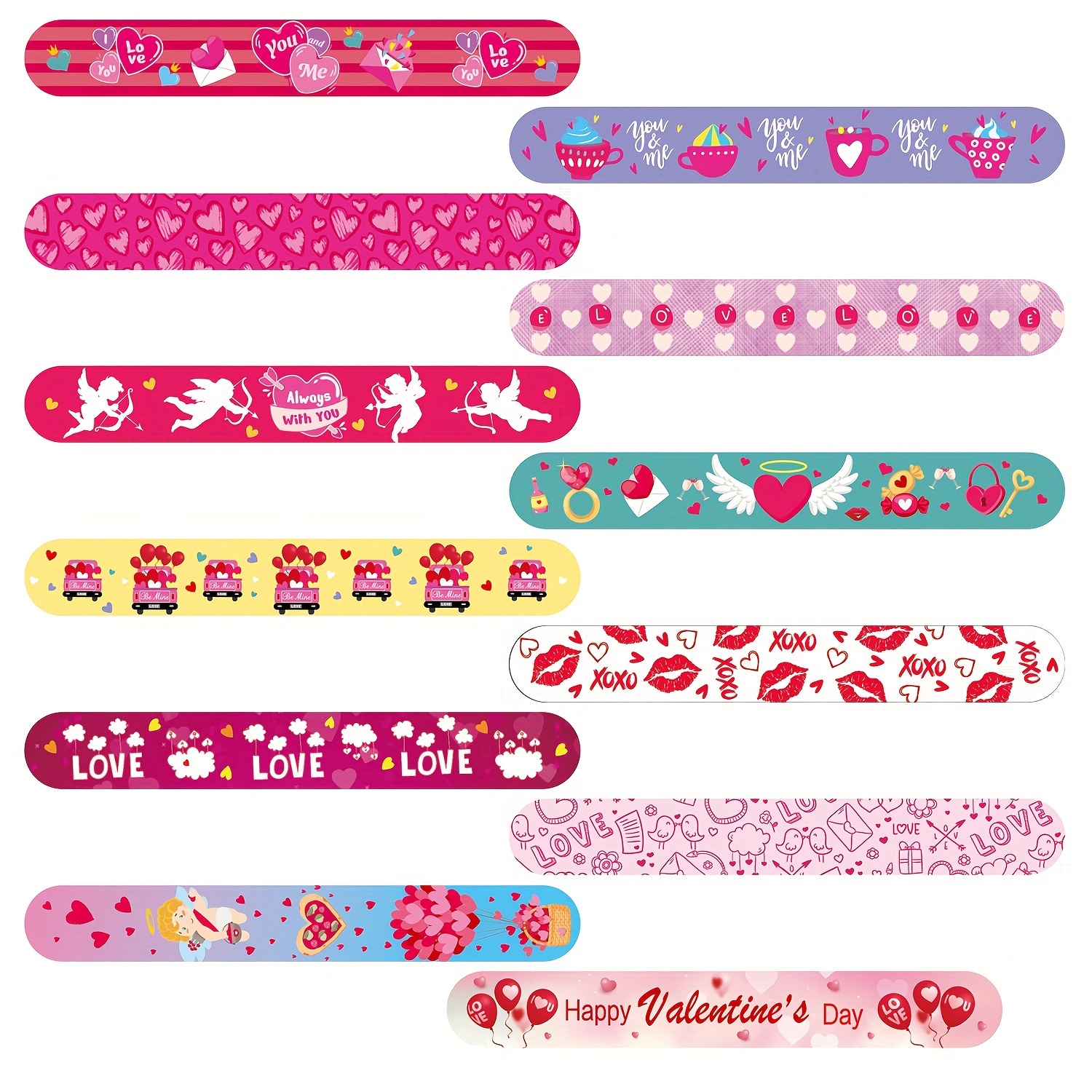 JDSTY Valentines day gifts - 48Pcs Valentines Slap Bracelets toys for Kids  School Class Classroom Valentines Day Cards Gifts Prizes Party Favors… -  Yahoo Shopping