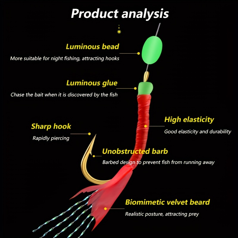 One Pair 6 Artificial Red Shrimp Skin Hooks Bionic Fishing - Temu Canada
