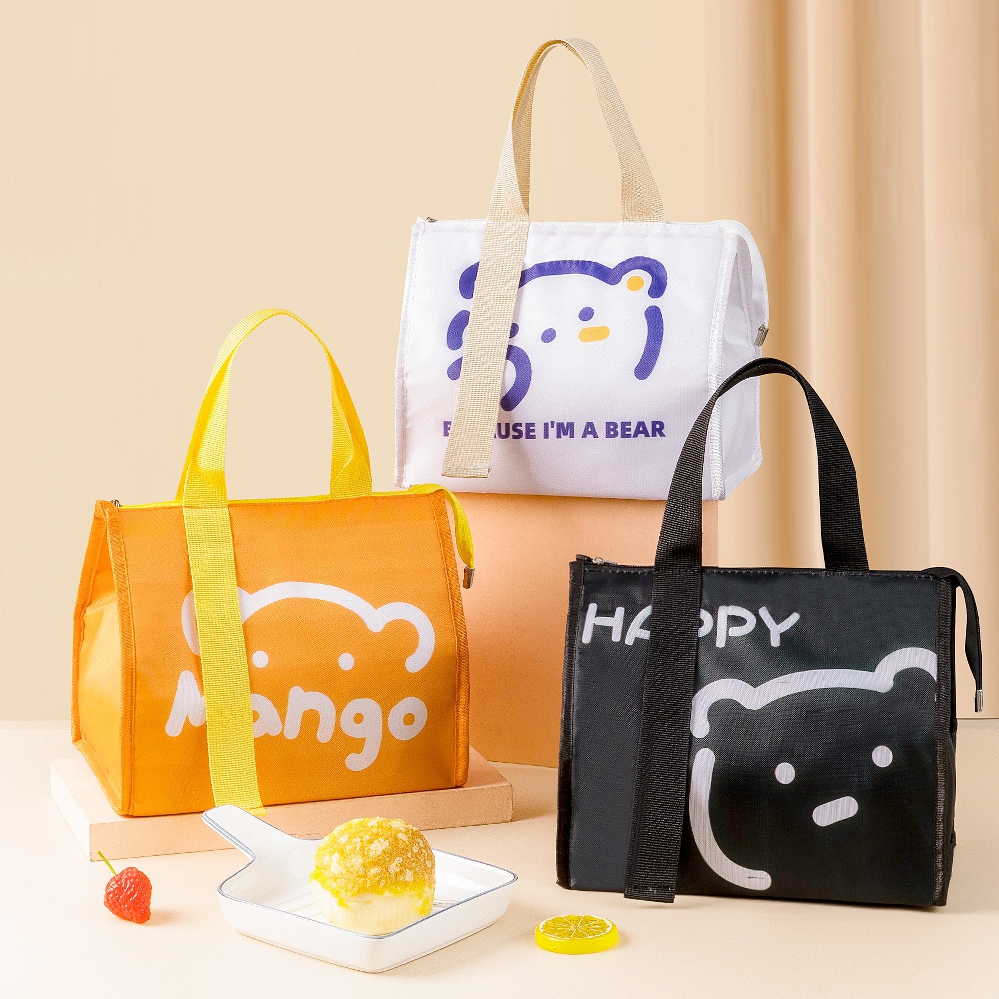 Cartoon Cute Tote Bag, Insulated Lunch Bag, Lunch Box Bag - Temu