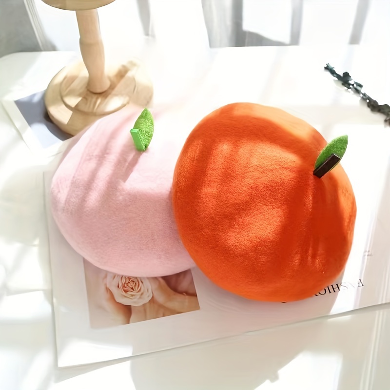 Vintage Orange Fruit Beret Candy Lightweight Painter Hats For Women