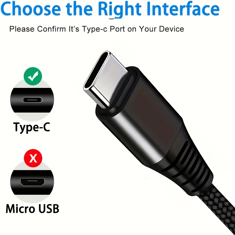 Usb Type C Cable,usb A To Usb C Super Fast Charge Braided Charge