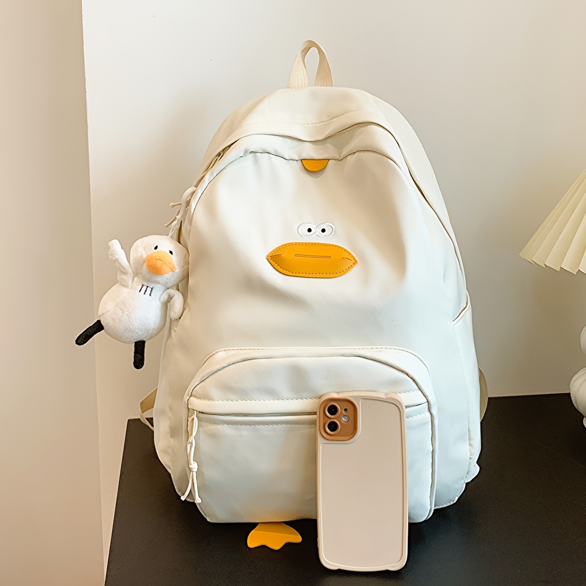 JIPONI Cute Cartoon Duck Backpack For Girls Boys, Student School Bag  Bookbag Travel Laptop Backpack Purse Daypack