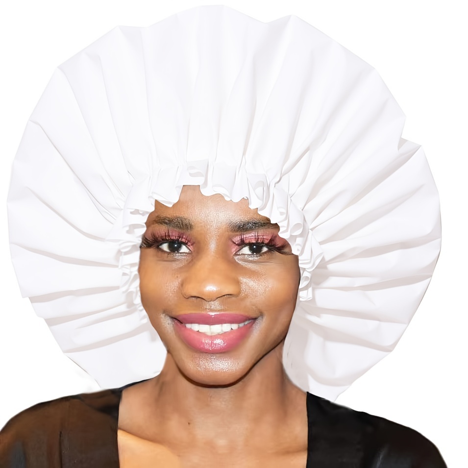 Waterproof Reusable Shower For Women Large Size Bonnets For Hair