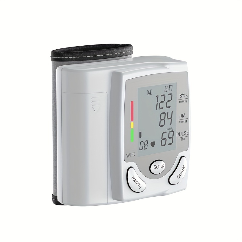 Rechargeable Electronic Wrist Blood Pressure Monitor, with