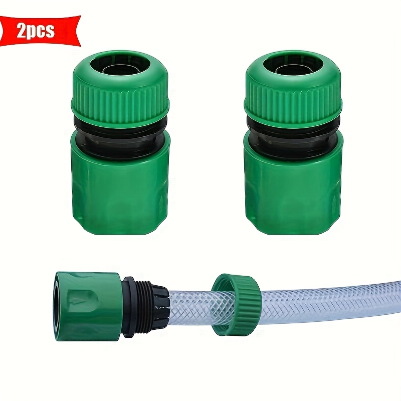 

2pcs Garden Quick Hose Connector 1/2" End Double Male Hose Coupling Joint Adapter Extender Set For Hose Joint Irrigation Systems