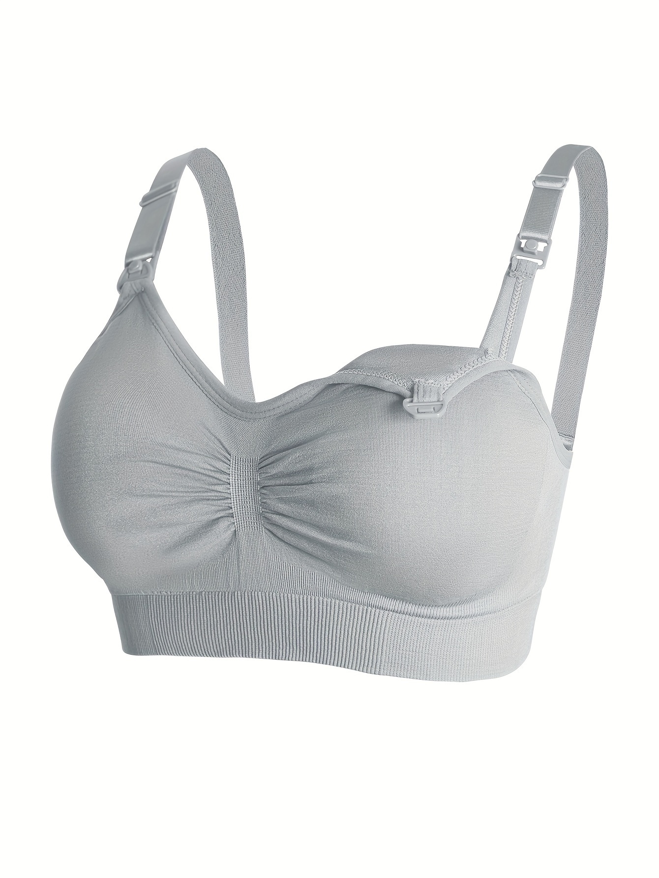 Simple Solid Wireless Bras Comfy Breathable Push Bra Women's - Temu