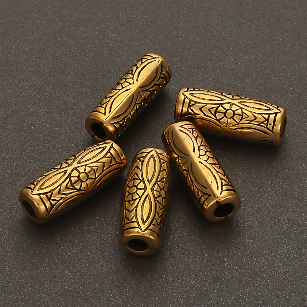 20pcs 21x9x8mm Fluted Corrugated Design Acrylic Spacer Loose Striped Tube Shape Beads Suitable For Handmade Pendants, Clothing Additions, Holiday Decorations, Home Decor, Items, Etc. Decorative Beads