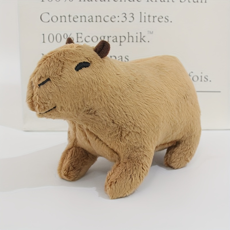 Pelúcia Capivara Desenho Animado - bonitos do Plushie do Capybara  Almofada,Capivara pelúcia realista, pelúcia, bonecos pelúcia macios para  crianças