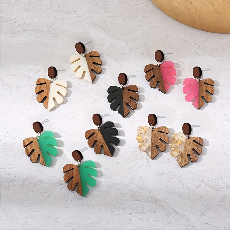 Wooden store earring supplies