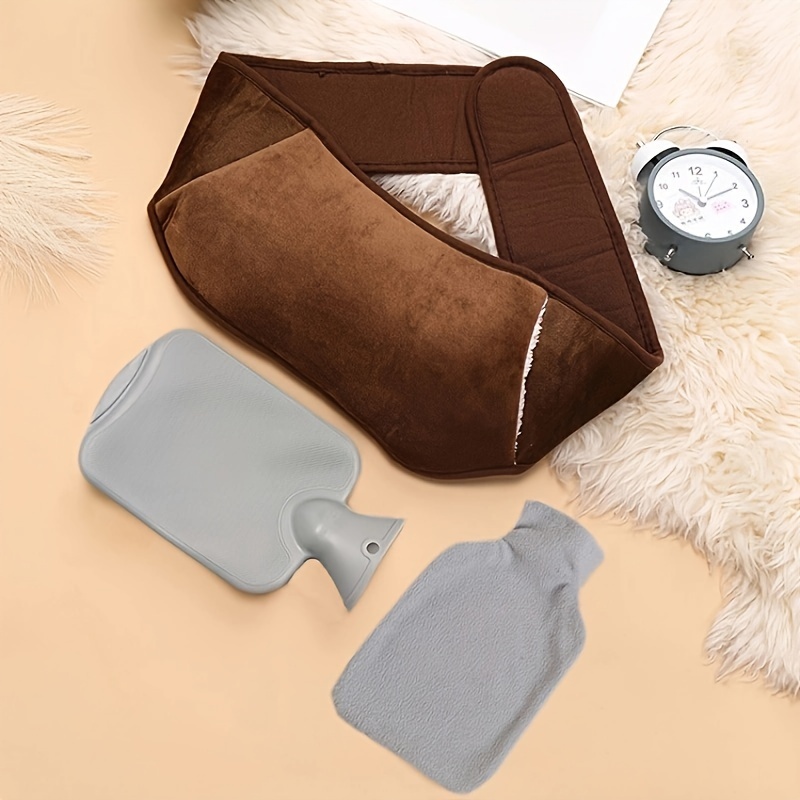 1pc 3 In 1 Rubber Hot Water Bottle Belt With Cover With Soft - Temu