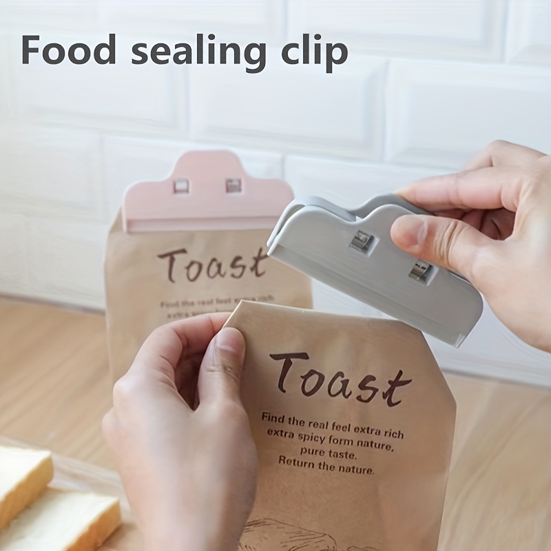 Bag Clips By , Chip Clips / Food Clips / Photo File Clamps / Office Clips,  Heavy Duty Sealing Clips For Food Storage With Air Tight Seal Grip (6pcs C