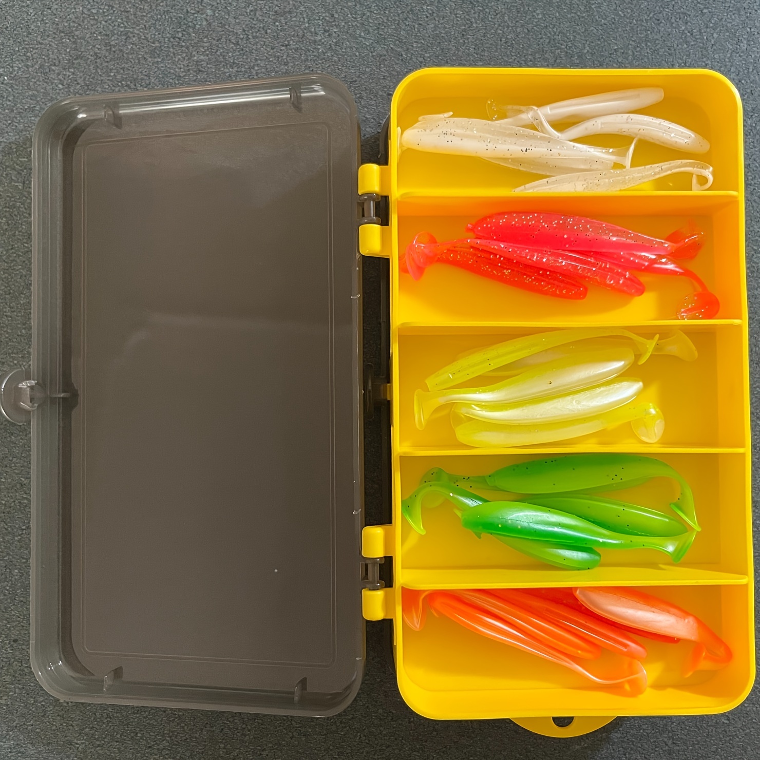 Vibrant Jig Head Fishing Lure Set Convenient Storage Box - Temu