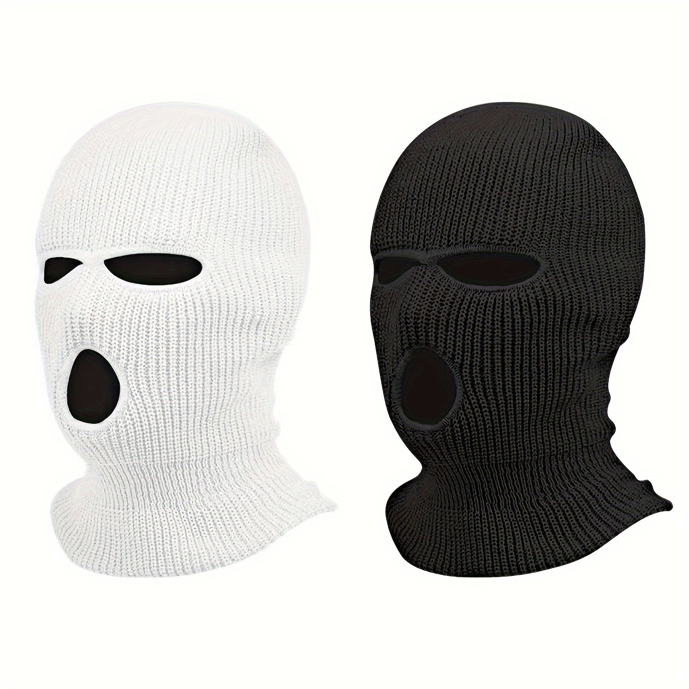 Pasamontañas Teardrops - Máscara de esquí negra de 3 orificios para todo el  rostro – ™