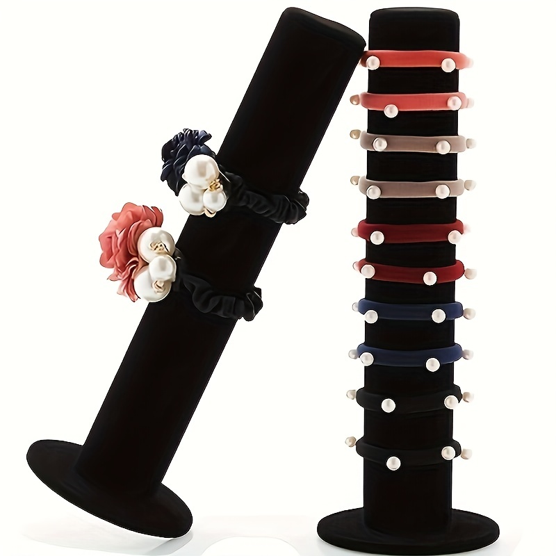 Desktop Bracelet Bangle Stand Black Velvet Jewelry Holder - Temu