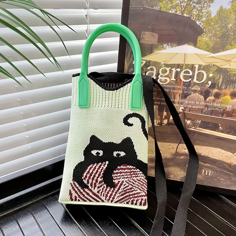 Small Crossbody Cell Phone Purse for Women,Japanese style cat good