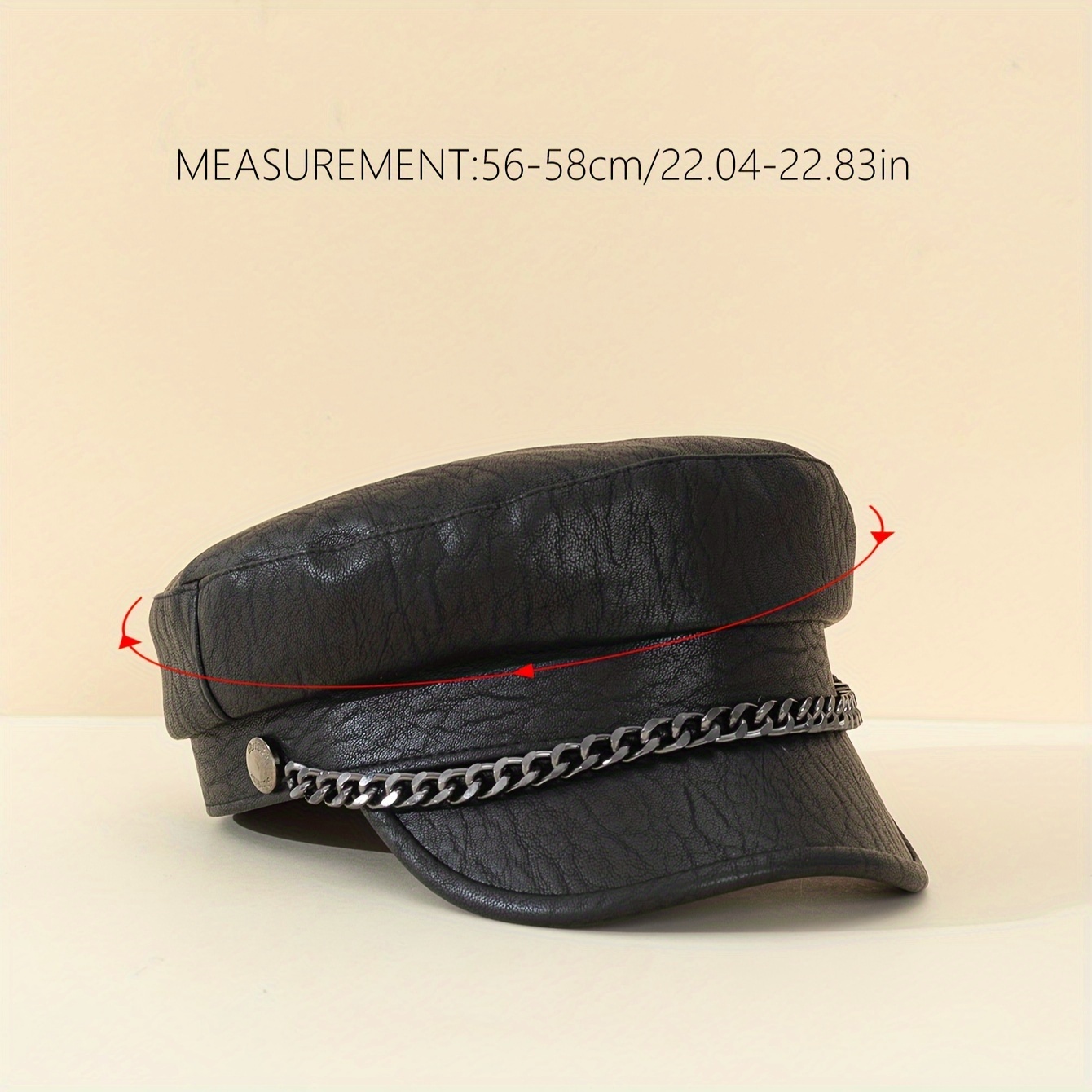 Classic Faux Leather Beret Hats Women Trendy Solid Color - Temu Canada