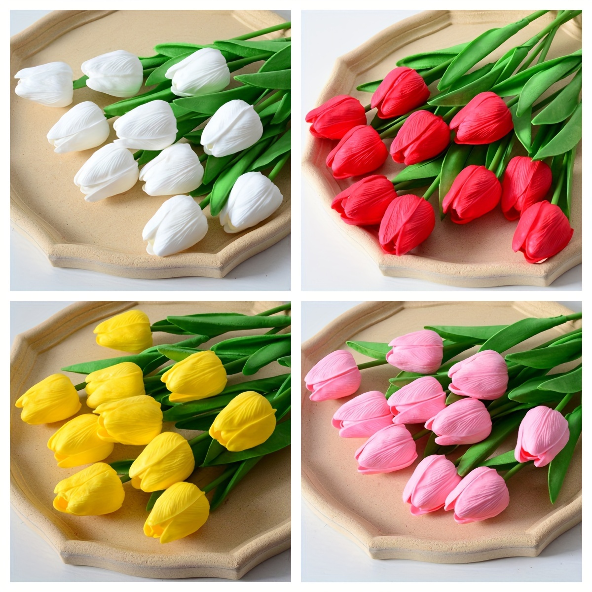 Artificial Tulips Real Touch Fake Flowers Artificial Tulips