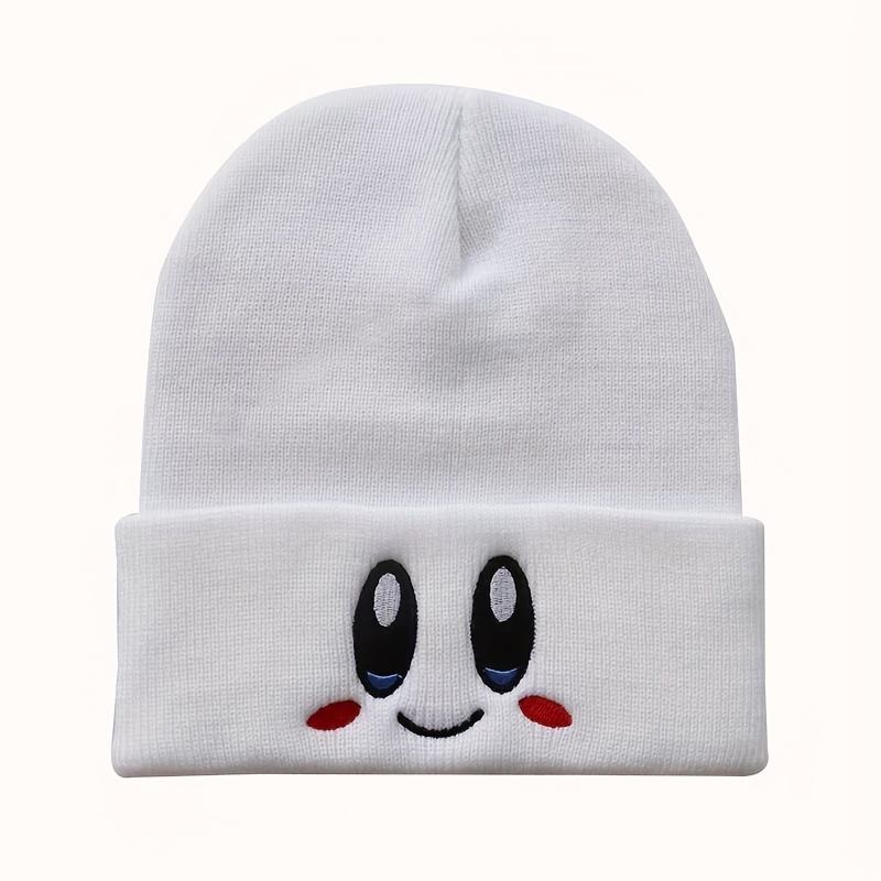 Embroidered Knitted Beanie Hat for Men and Women